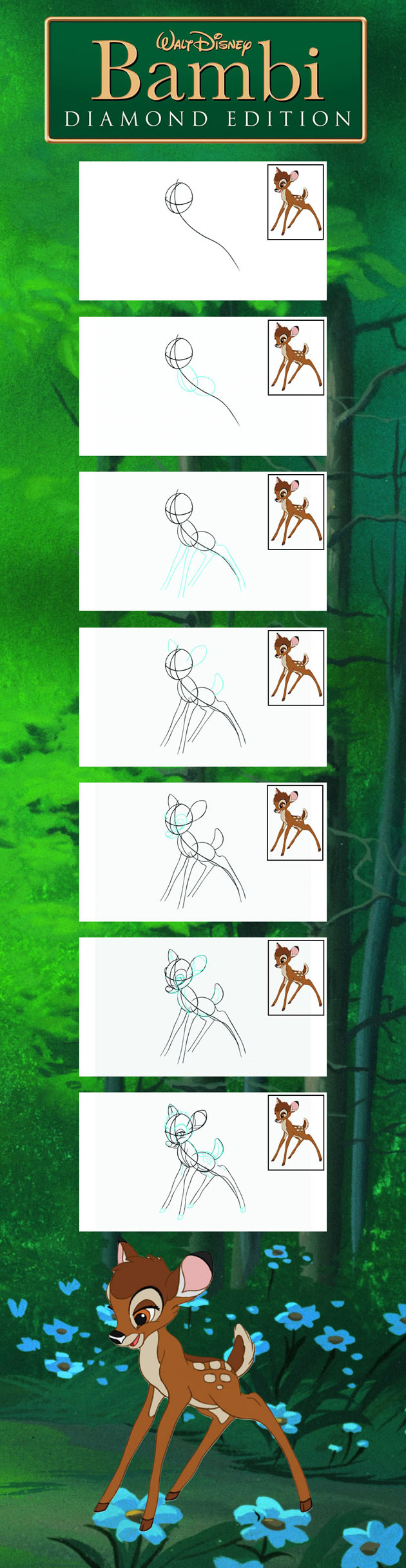 Tuto : Comment dessiner Bambi