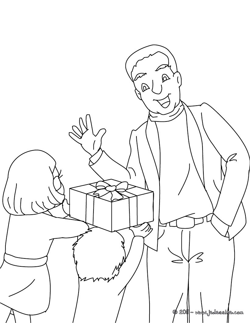 Coloriage fête des pères gratuit