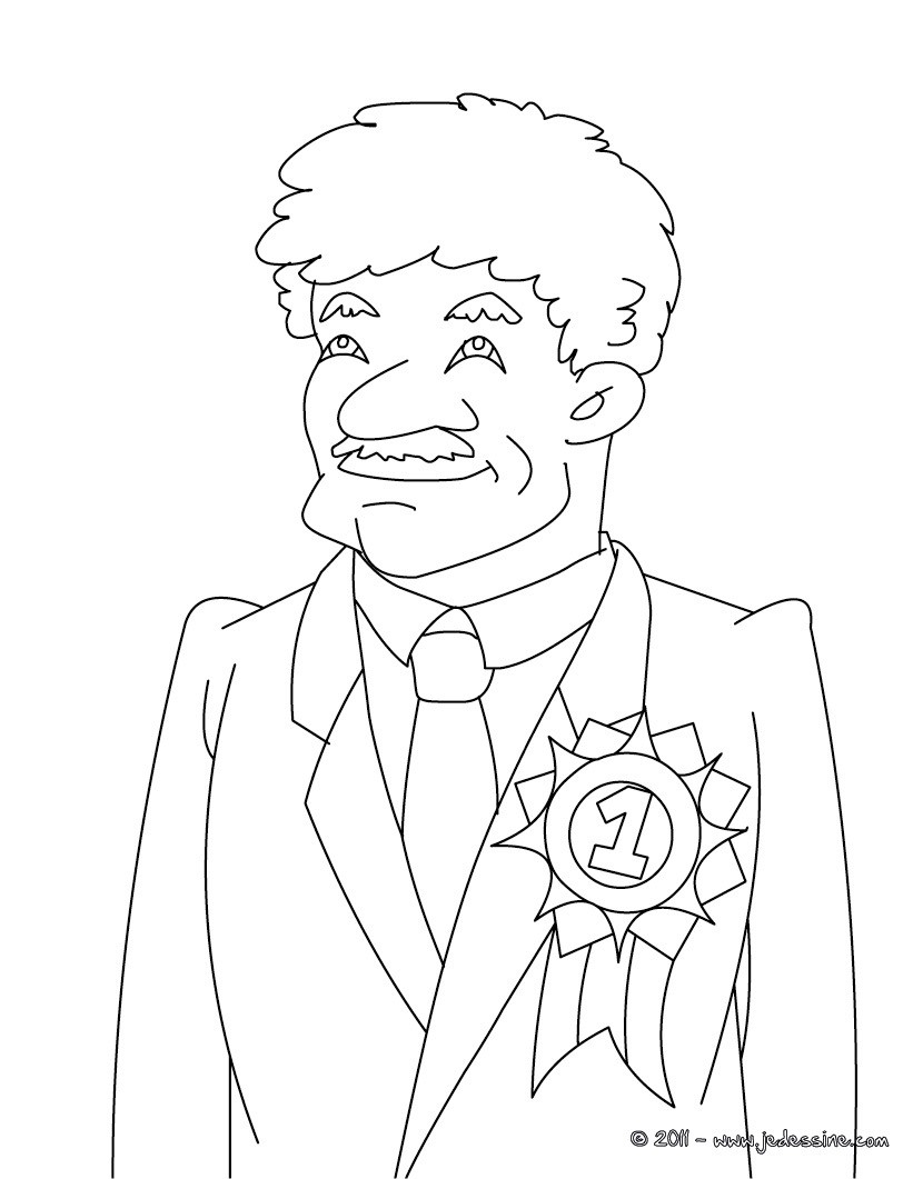 Coloriage papa le meilleur gratuit
