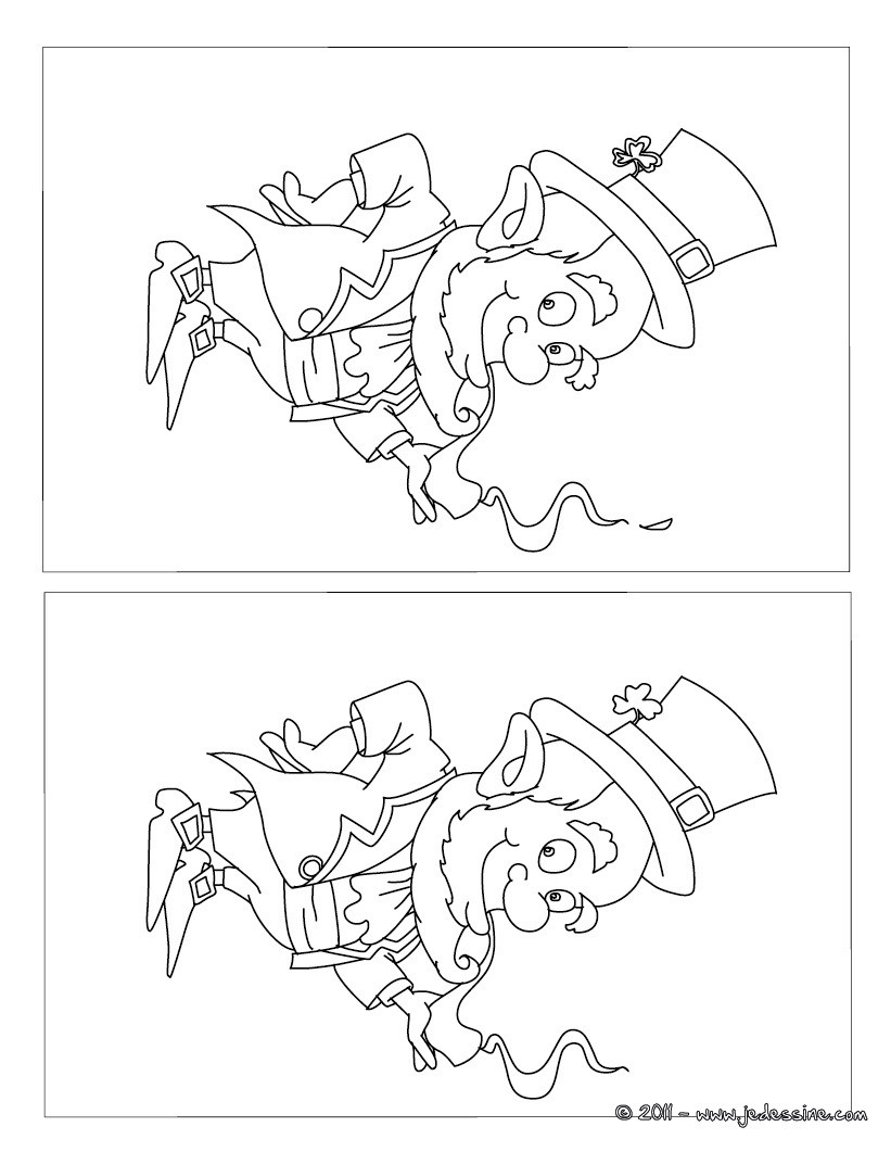 Jeux des différences Leprechaun