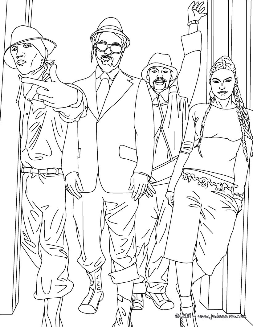 Coloriage des Black Eyed Peas