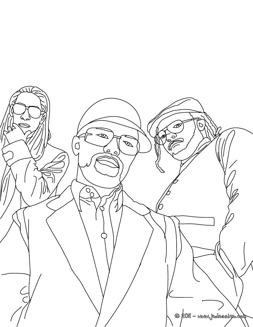 Will I Am, Taboo et Apl de Ap à colorier