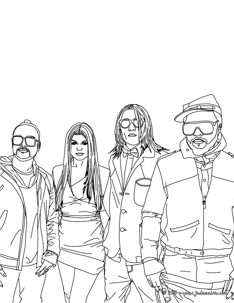 Membres Black Eyed Peas à imprimer