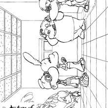 Titeuf et tous ses copains � l'�cole - Coloriage - Coloriage PERSONNAGE BD - Coloriage TITEUF