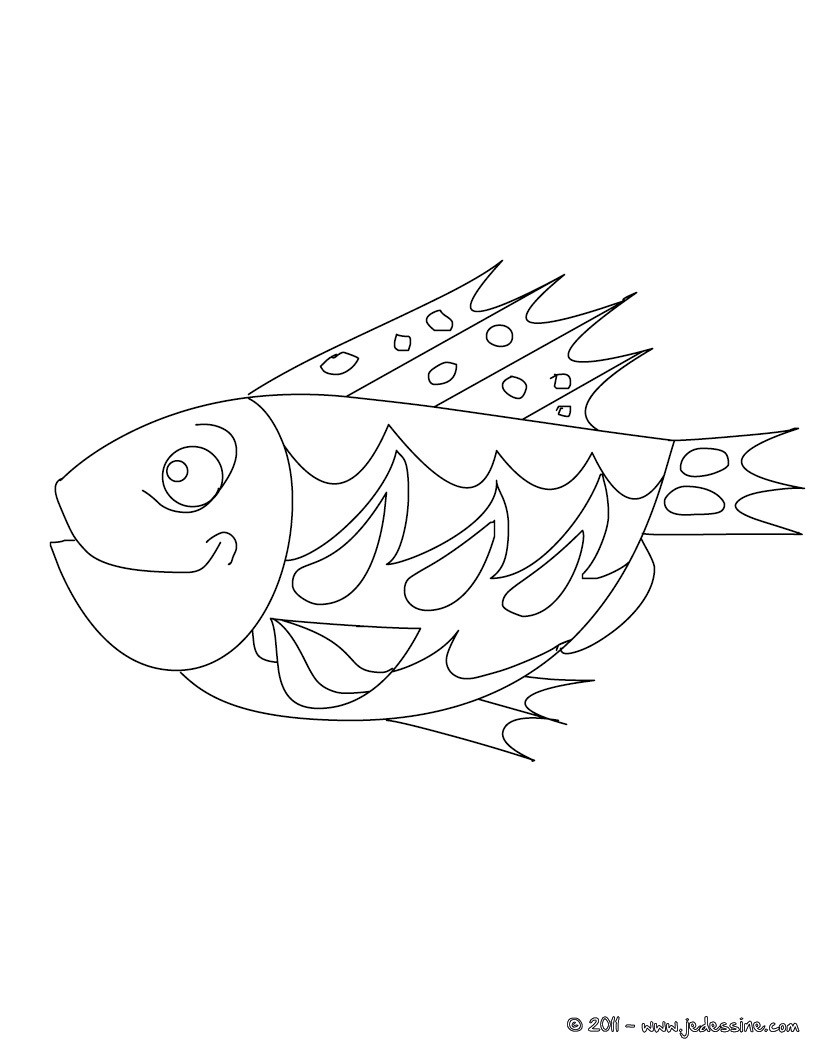 Coloriage Poisson