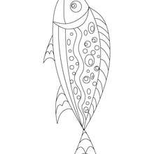Coloriage poisson d'avril gratuit à imprimer - Coloriage - Coloriage FETES - Coloriage POISSON AVRIL