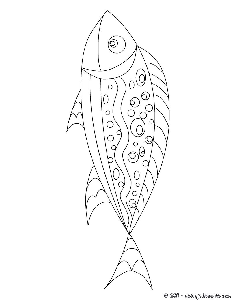 Coloriage Poisson