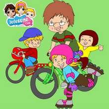 Puzzle Papa à vélo
