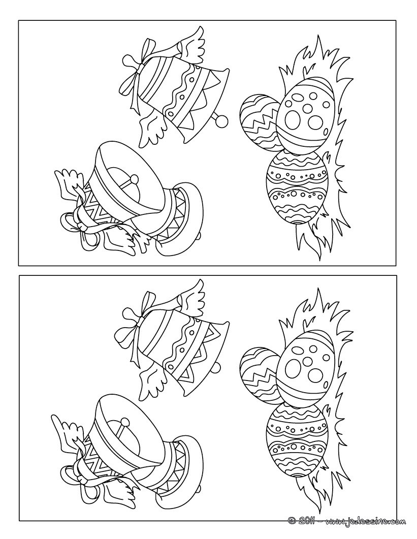  Cloches de Pâques jeu des différences
