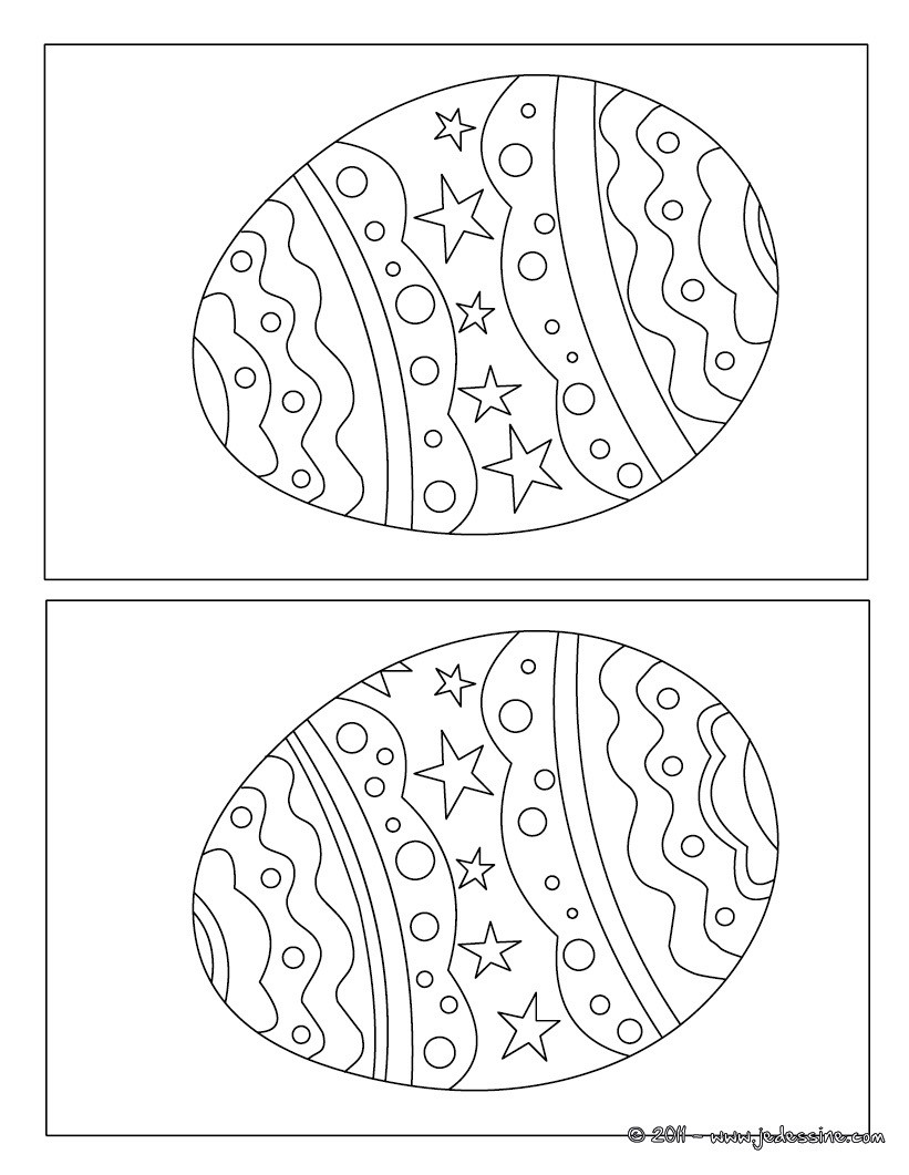  Oeufs de Pâques jeu des différences