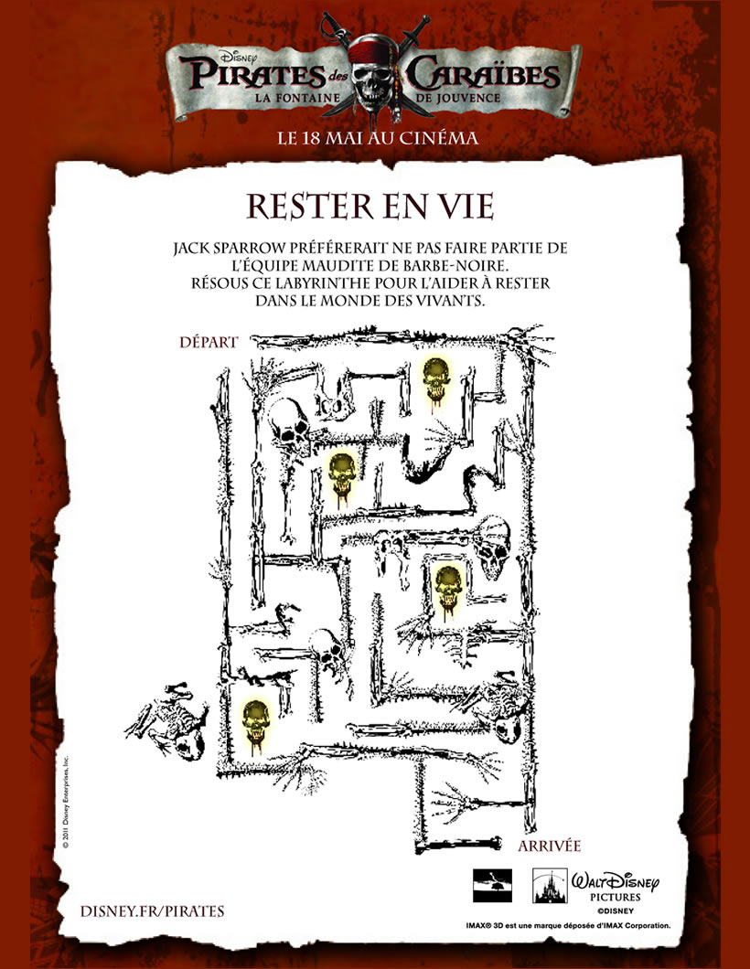 Jeux de le labyrinthe pirates des caraibes fr hellokids Le Labyrinthe PIRATES DES CARAIBES