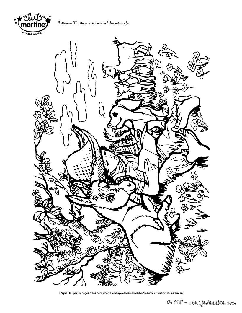 Martine Coloriage cadichon gratuit