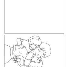 Carte � colorier c�lin pour maman