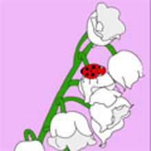 Coloriage CARTE MUGUET 1er MAI - Coloriage NATURE - Coloriage