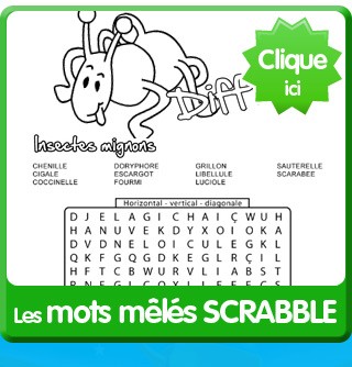 Les mots mêlés Scrabble