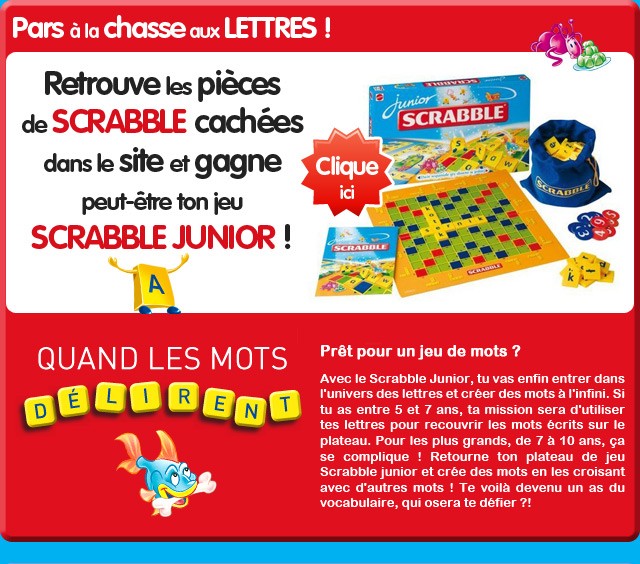 La chasse aux lettres Scrabble Junior