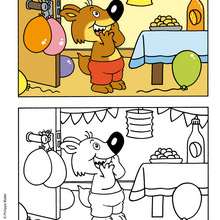 Coloriage Mini Loup Imprimer