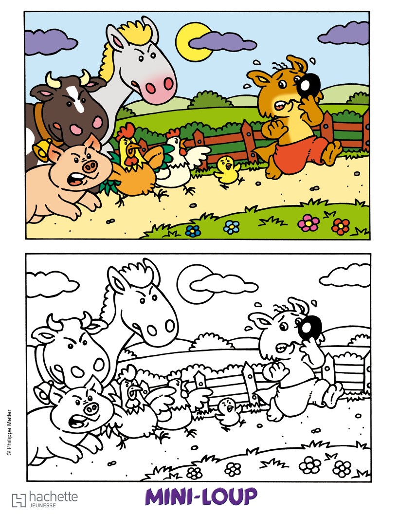 Coloriage Loup En Ligne