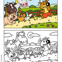 Coloriage Mini Loup A L Ecole