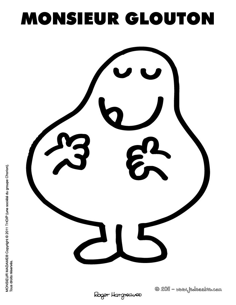 Coloriages coloriage gratuit monsieur grincheux fr hellokids Coloriage MONSIEUR GLOUTON gratuit