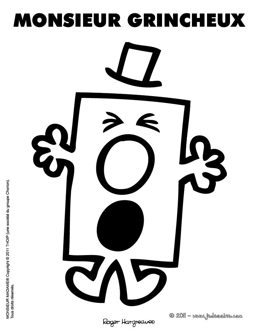Coloriages monsieur grincheux colorier fr hellokids Coloriage MONSIEUR GRINCHEUX colorier