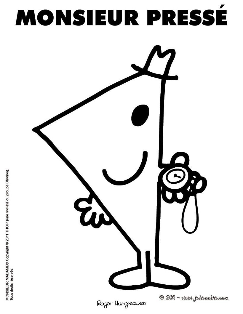 MONSIEUR PRESSE à dessiner