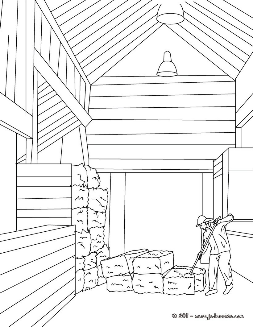 Coloriage à imprimer PAYSAN