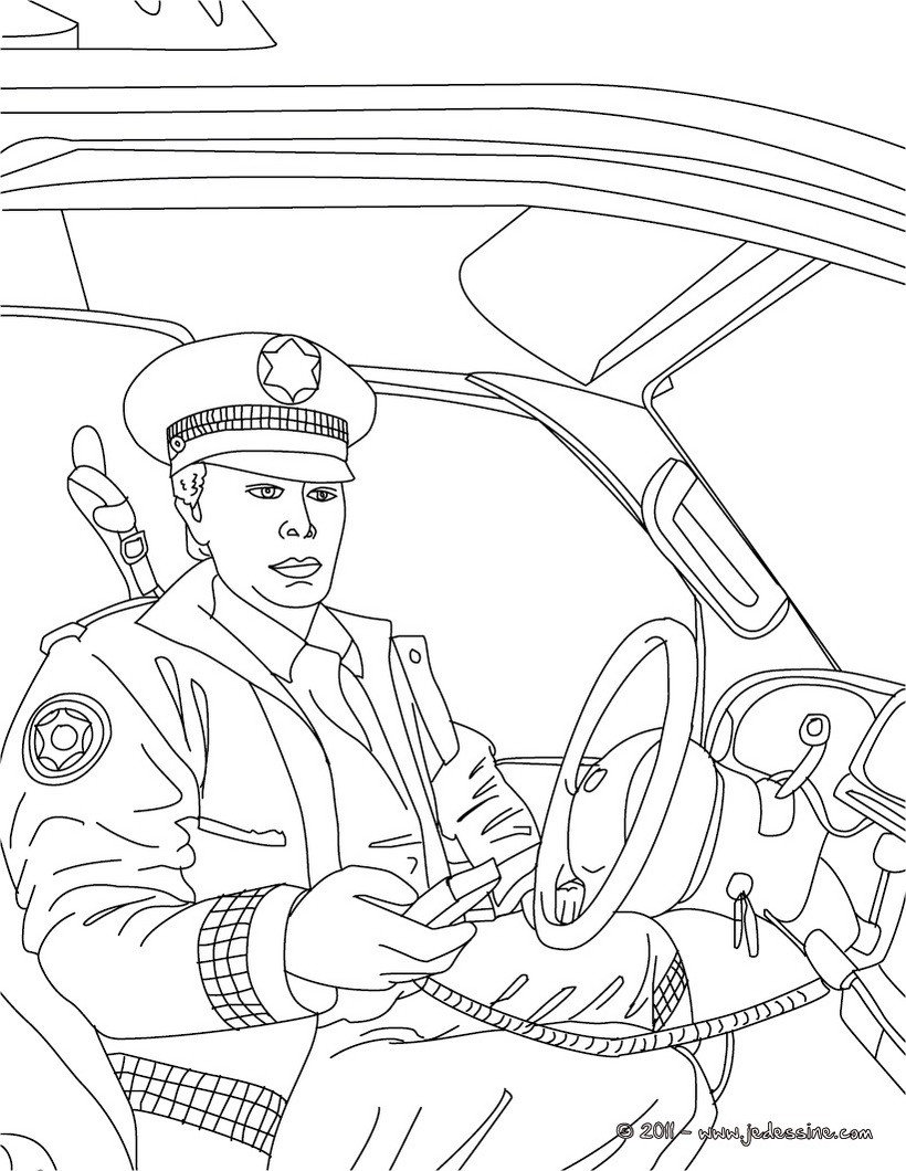 policier a imprimer