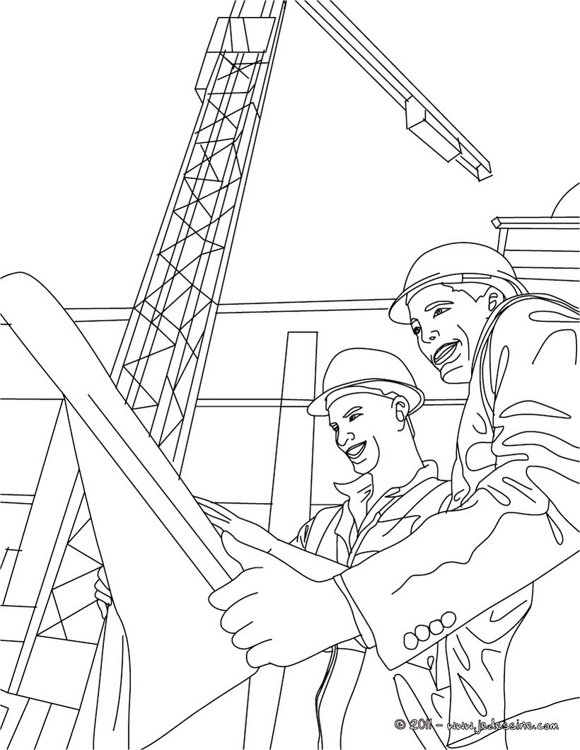 COloriage à imprimer ARCHITECTE