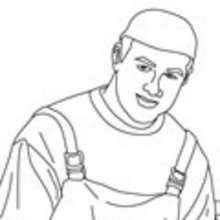 Coloriage BOUCHER - Coloriage GRATUIT METIER - Coloriage