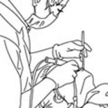 Coloriage DENTISTE - Coloriage GRATUIT METIER - Coloriage