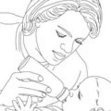 Coloriage INFIRMIERE - Coloriage GRATUIT METIER - Coloriage