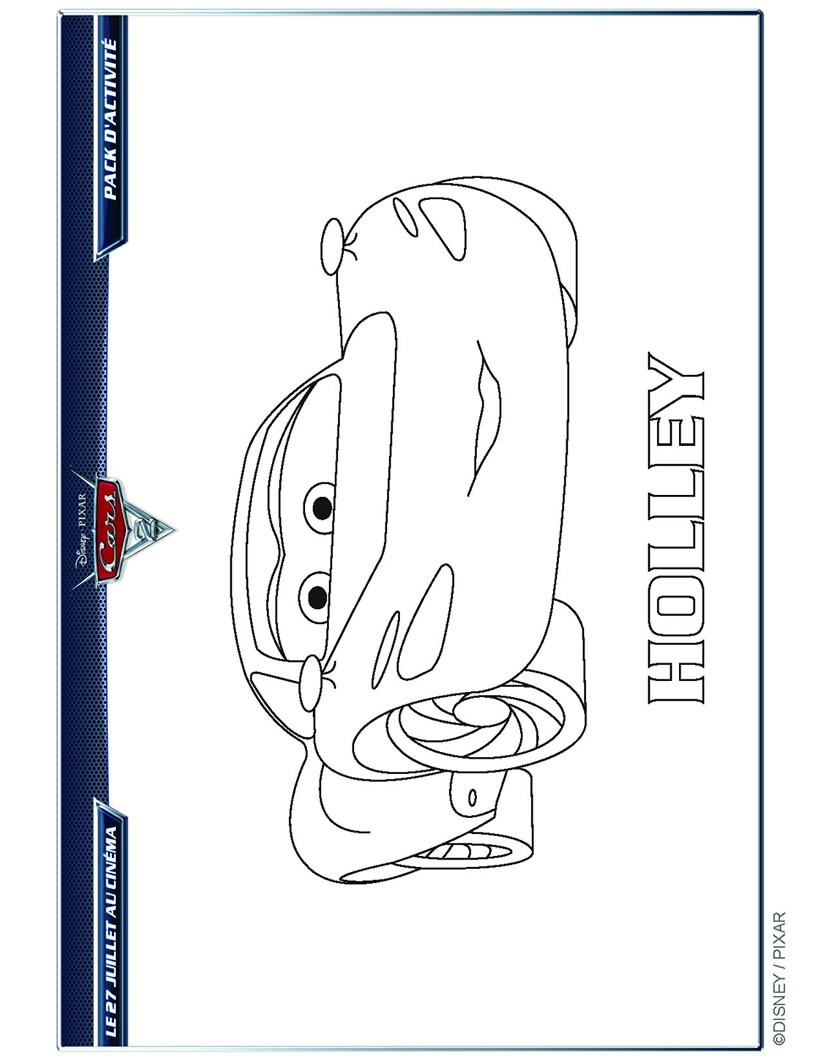 Coloriage HOLLEY CARS 2