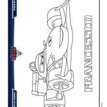 Coloriage gratuit FRANCESCO CARS 2