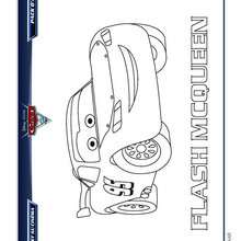 CARS 2 FLASH MCQUEEN à colorier