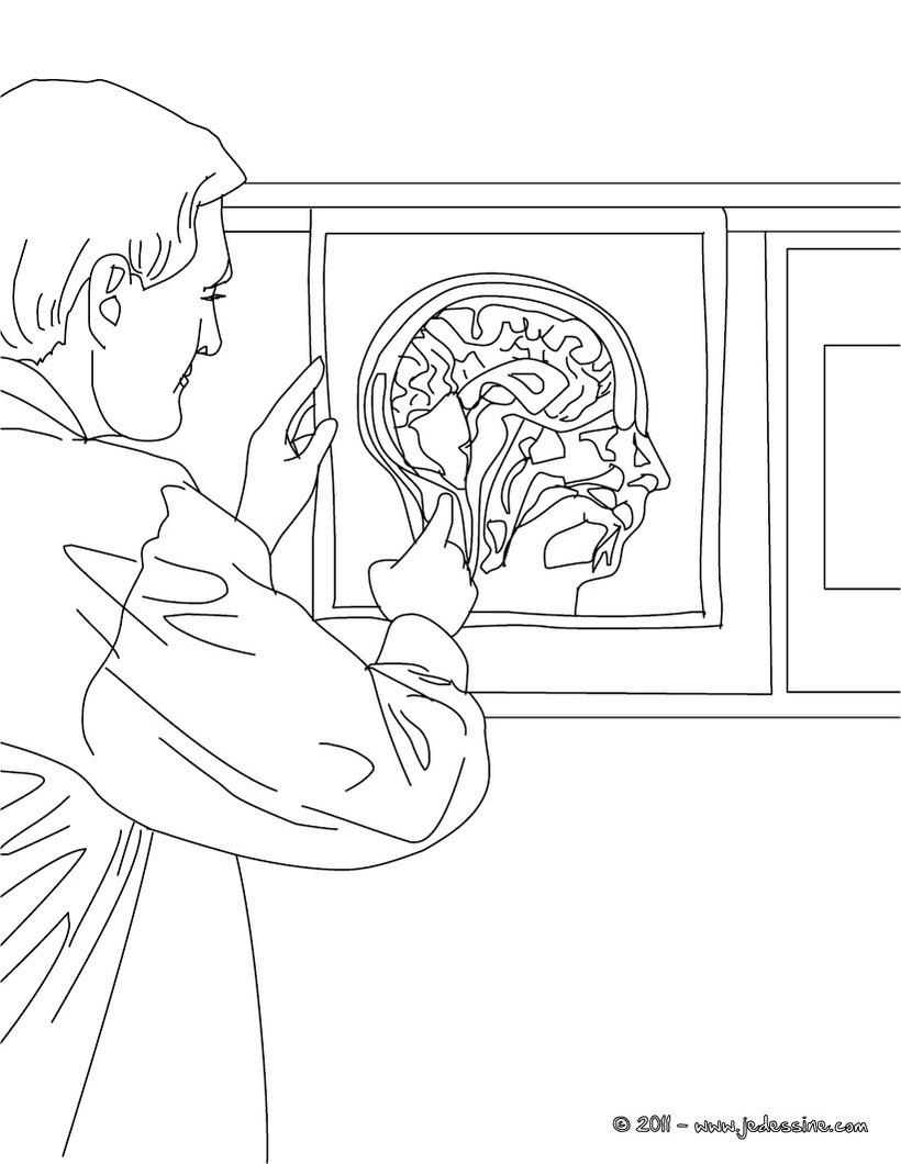 Coloriage radiologue