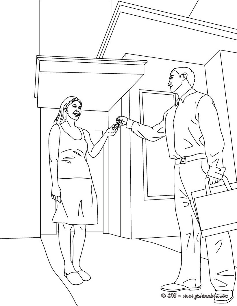 Coloriage agent immobiler à colorier