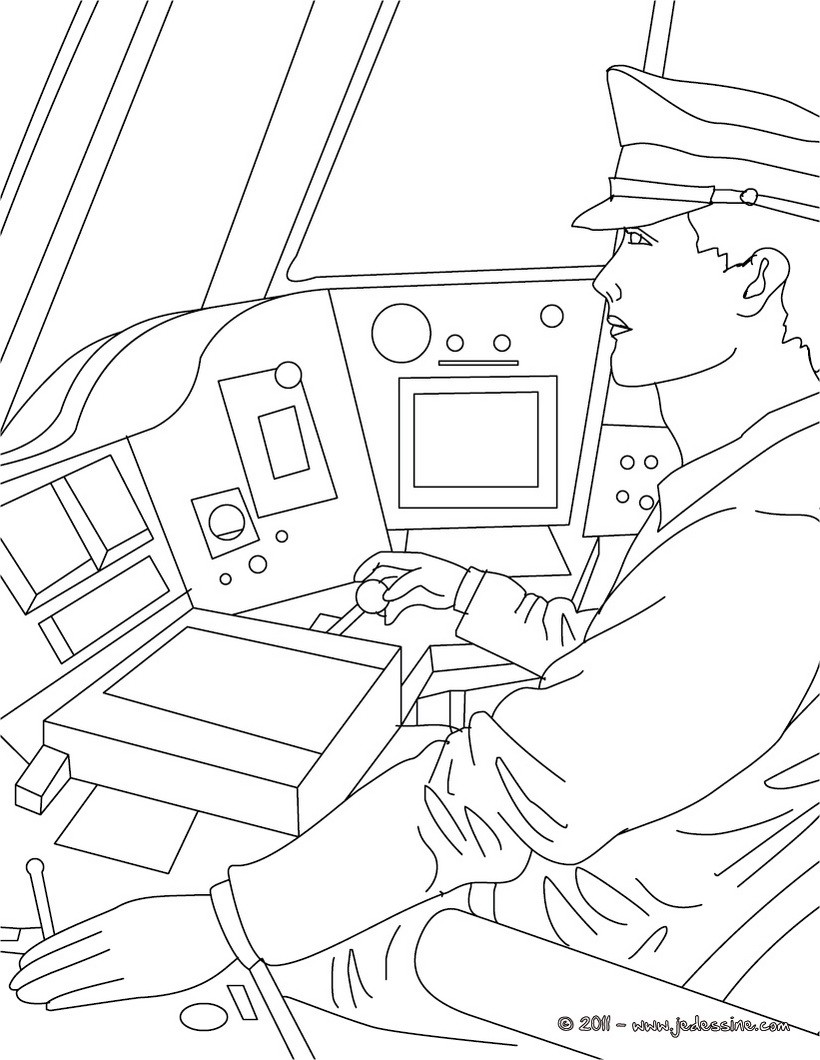 Coloriage conducteur de la SNCF