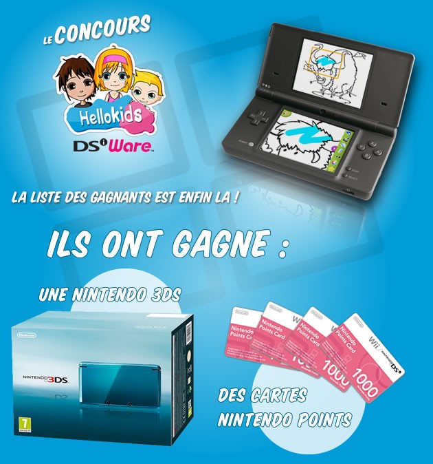 Concours HELLOKIDS DSiWare