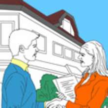 Coloriage AGENT IMMOBILIER