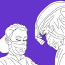 Coloriage medecin ophtalmologue