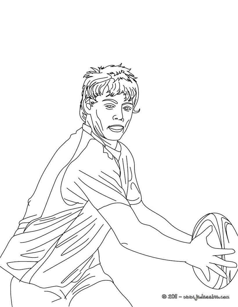 Coloriage du rugbyman JAMES O'CONNOR 