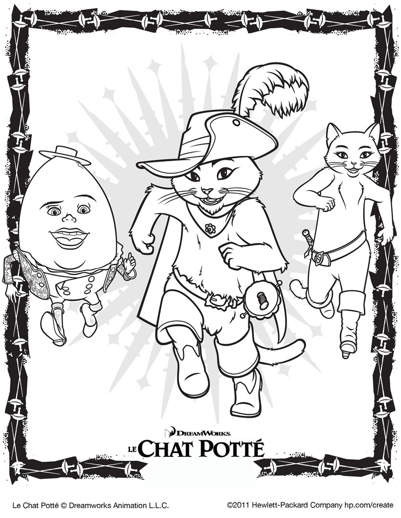 Coloriages coloriage gratuit chat potte  fr.hellokids.com