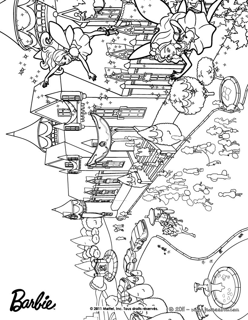 Coloriage de l'école des Princesses