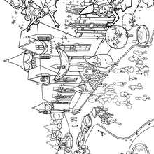 Coloriage de l'école des Princesses
