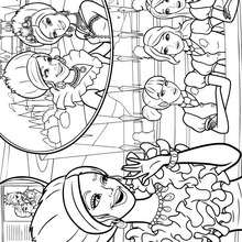 Princesse Delancy à colorier - Coloriage - Coloriage BARBIE - Coloriage BARBIE APPRENTIE PRINCESSE