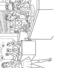 Blair en classe à imprimer - Coloriage - Coloriage BARBIE - Coloriage BARBIE APPRENTIE PRINCESSE