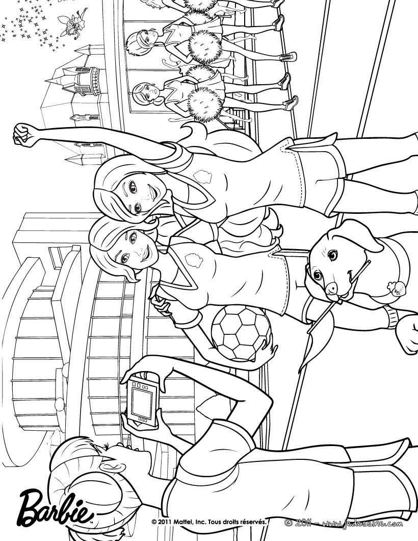 Coloriage de Blair la footballeuse