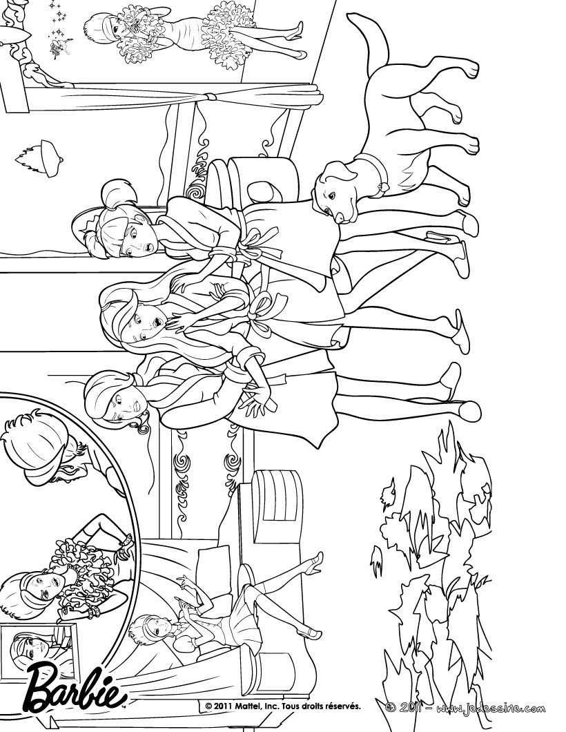 Coloriage de Hadley, Isla et Blair