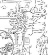 Coloriage de Hadley, Isla et Blair - Coloriage - Coloriage BARBIE - Coloriage BARBIE APPRENTIE PRINCESSE
